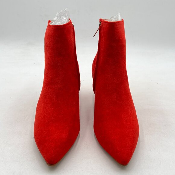 Red Ankle Boots for Women - Picture 2 of 7